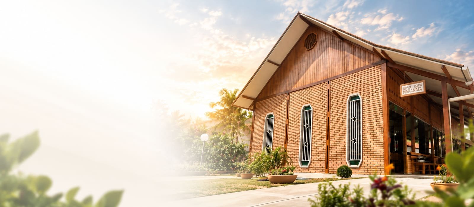 Banner institucional 2026 da Igreja Cristã Maranata, com o lema de Isaías 4:6 e fotografia de um templo da Igreja.